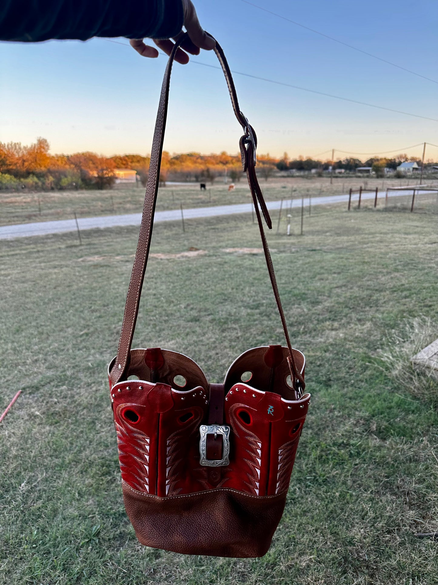 Big boot top purse