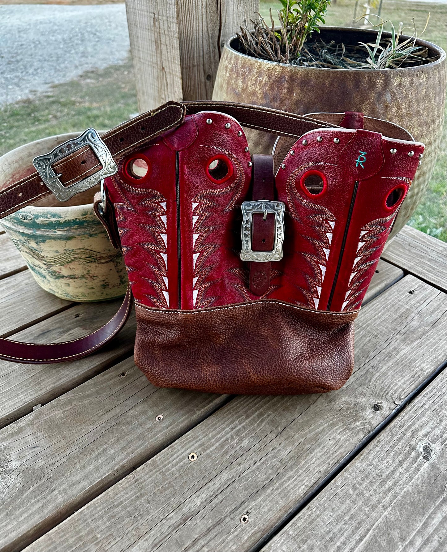 Big boot top purse