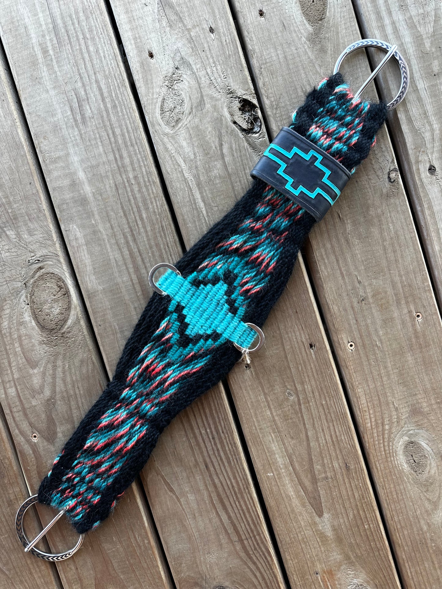 32” cinch with keeper + engraved buckles